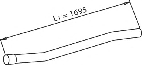 DINEX 28684 Exhaust Pipe